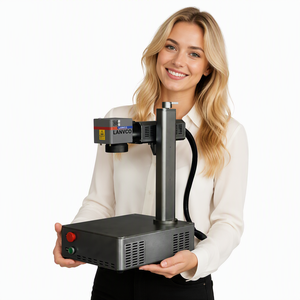 Desktop Fiber Laser Marking Machine 0.01mm Precision Engraver